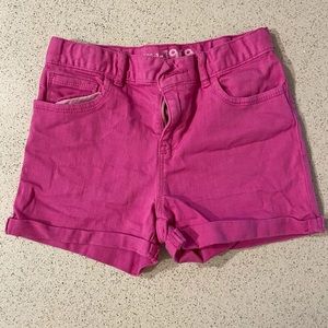 Girl’s Gap pink denim shorts, like new, size 10